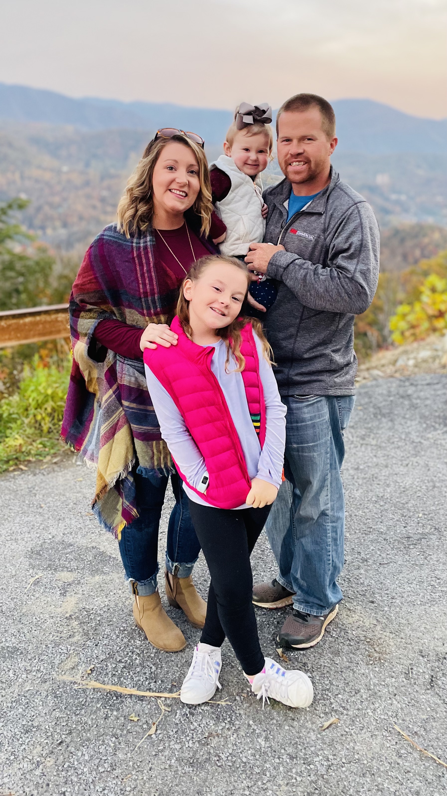 Kayla and Gary are high school sweethearts who graduated from Harpeth in 2009. They now have two daughters: Mia, 4, and Hope, 10. / Kayla Harbin