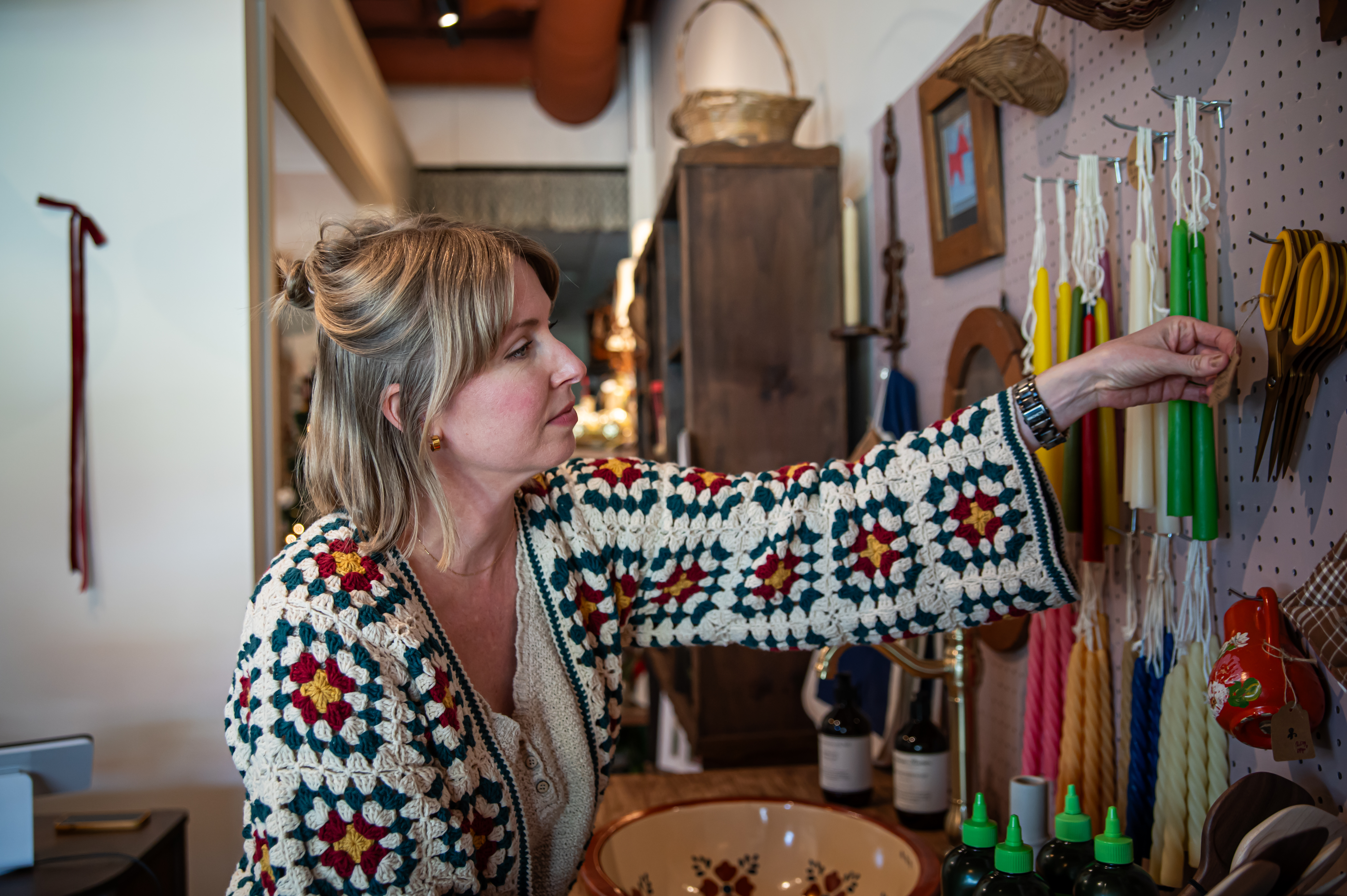 Fredericks had to downsize her own inventory to make room for four new businesses inside of Fred & Mary's. She continues to offer sustainable home goods, keeping a specific focus on her cleaning products refill station. / Chris Tenpenny