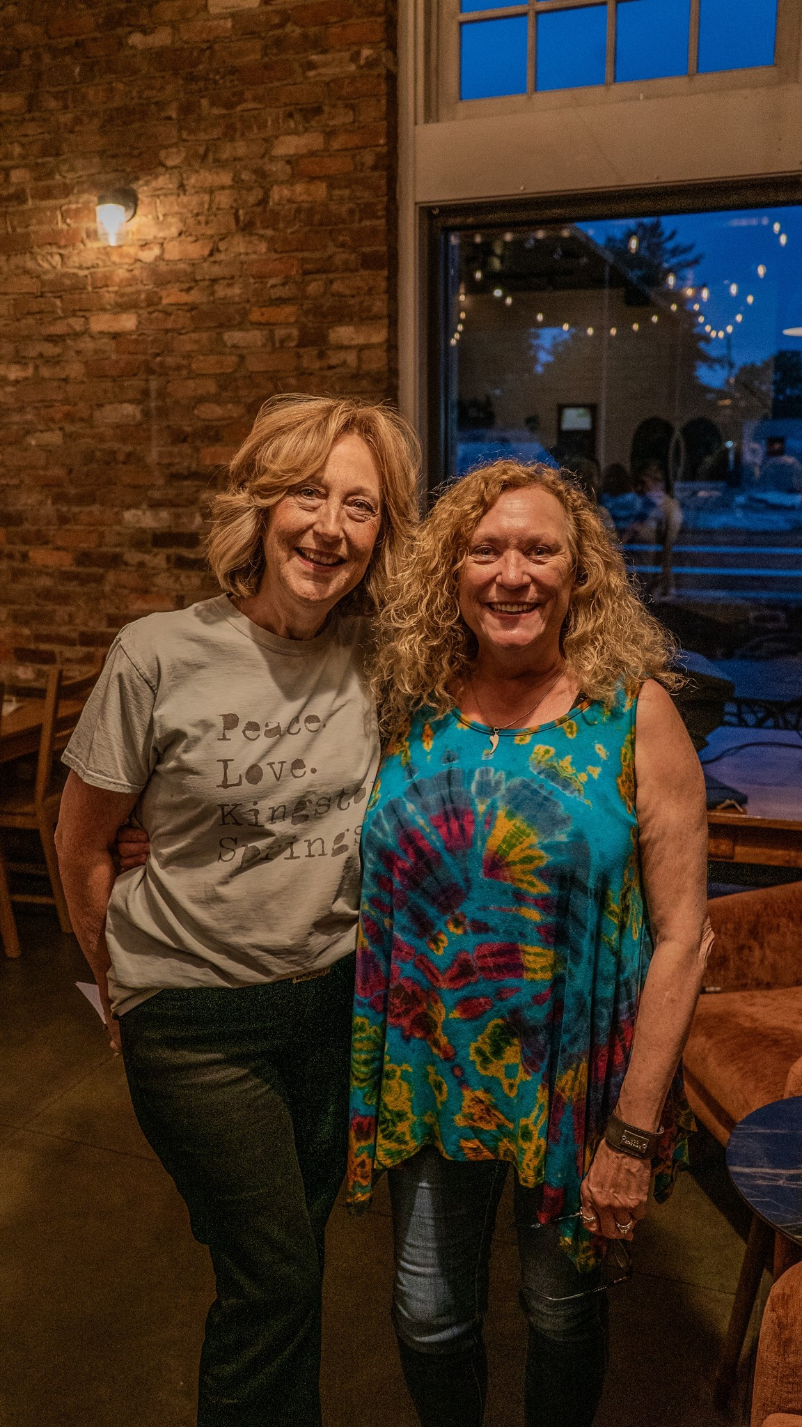 Jennifer Harris Scoble (left) and Leslie Liles Allen (right) shared their memories of growing up on Main Street in Kingston Springs during the Gazette's free storytelling evening on Sunday, May 18. / Marcellus Roberts