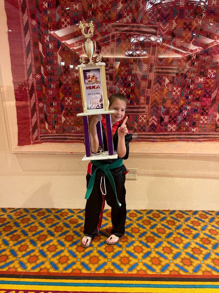 KSES student ranks #1 in country for point sparring