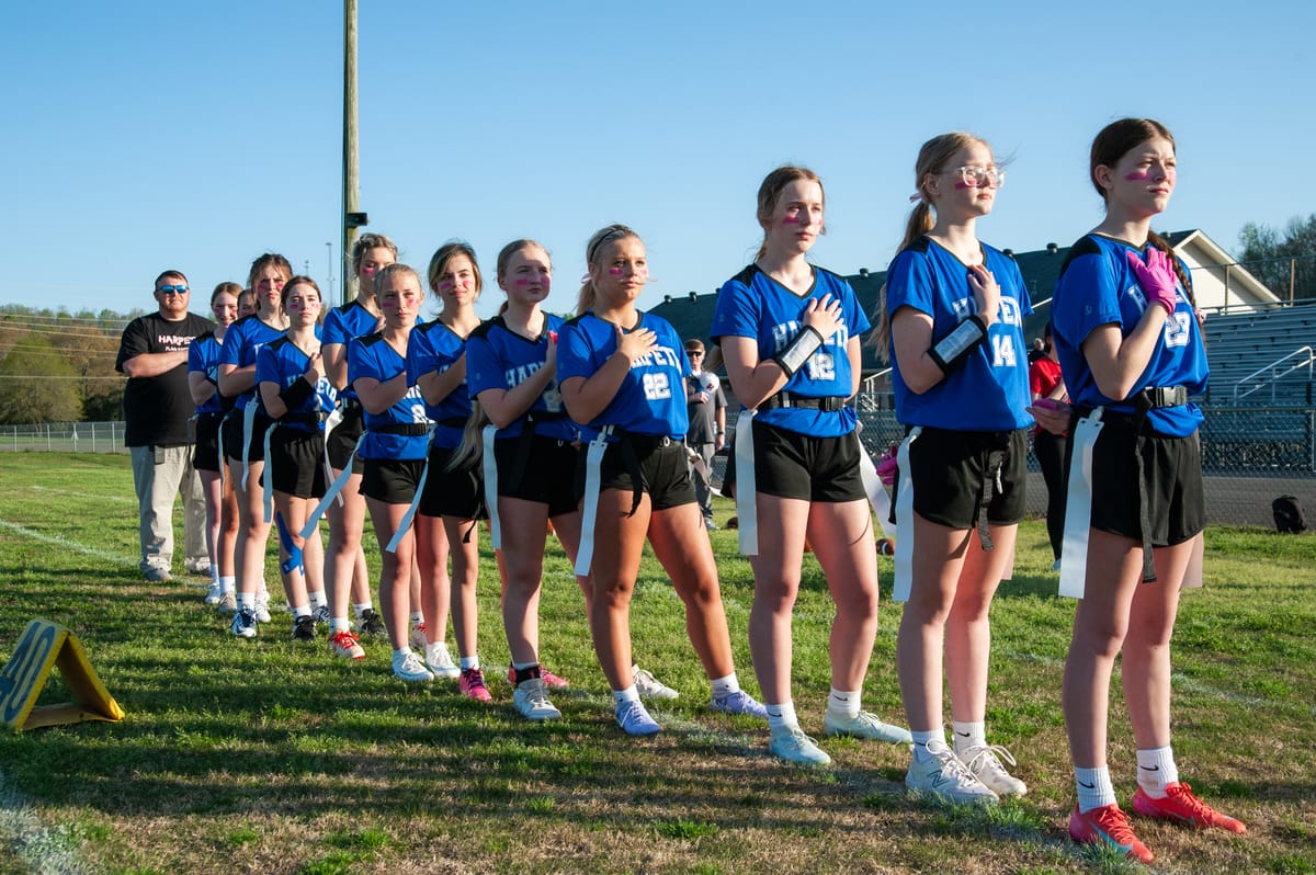 Harpeth High School kicks off inaugural girls flag football season