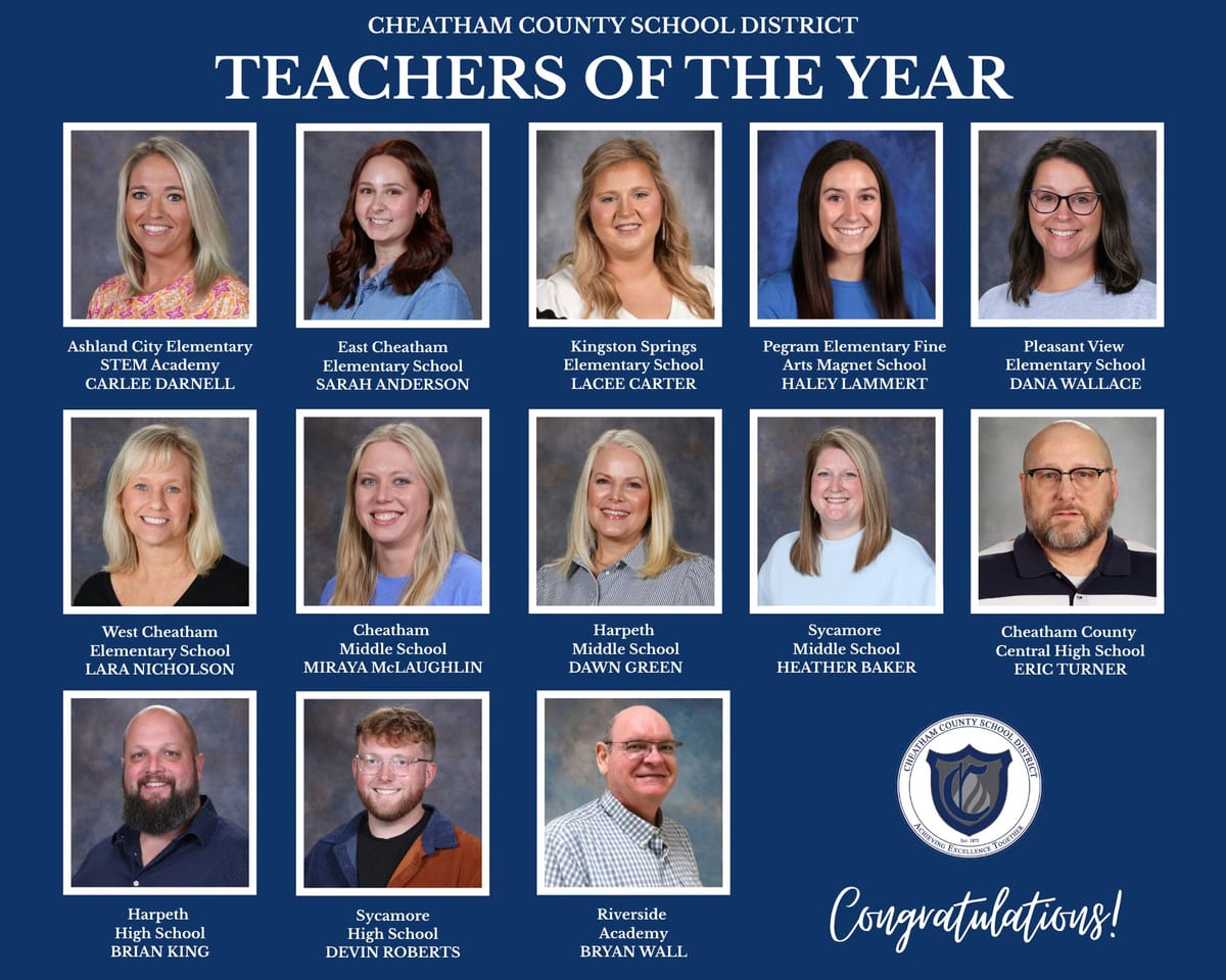 South Cheatham educators honored with district-level awards