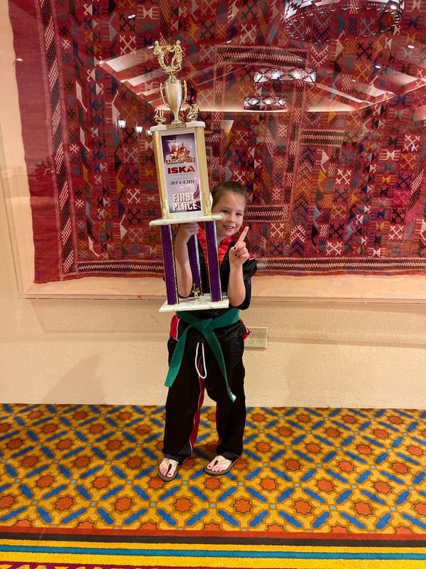 KSES student ranks #1 in country for point sparring